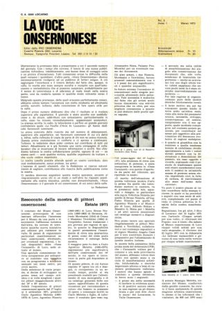 La Voce Onsernonese Nr. 2 – 1972