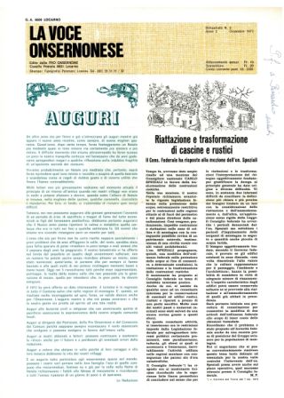 La Voce Onsernonese Nr. 6 – 1973