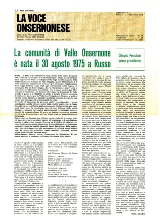 La Voce Onsernonese Nr. 4 – 1975