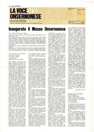 La Voce Onsernonese Nr. 3 – 1976