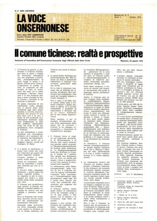 La Voce Onsernonese Nr. 5 – 1976