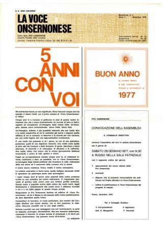 La Voce Onsernonese Nr. 6 – 1976