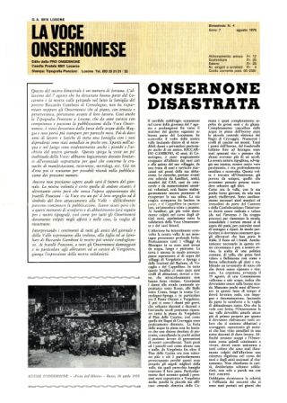 La Voce Onsernonese Nr. 4 – 1978