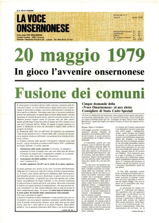 La Voce Onsernonese Nr. 2 – 1979