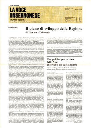 La Voce Onsernonese Nr. 4 – 1979