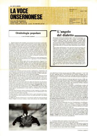 La Voce Onsernonese Nr. 5 – 1980