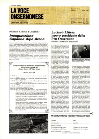 La Voce Onsernonese Nr. 2 – 1981