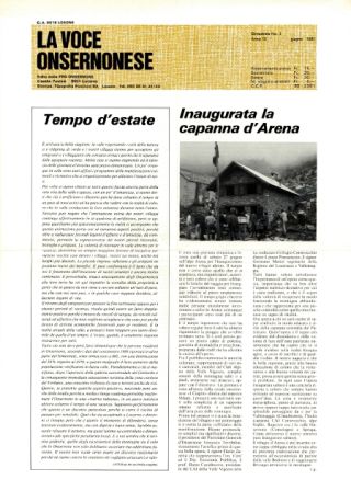 La Voce Onsernonese Nr. 3 – 1981