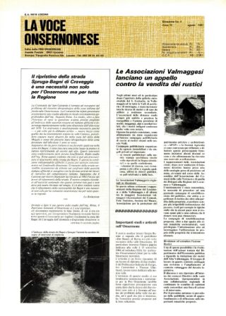 La Voce Onsernonese Nr. 4 – 1981