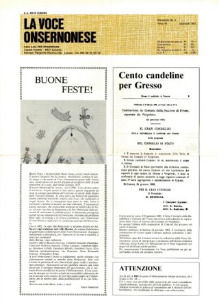 La Voce Onsernonese Nr. 6 – 1981