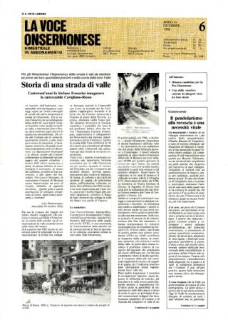 La Voce Onsernonese Nr. 6 – 1982
