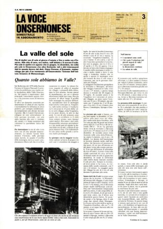 La Voce Onsernonese Nr. 3 – 1983