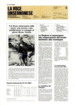 La Voce Onsernonese Nr. 5 – 1983