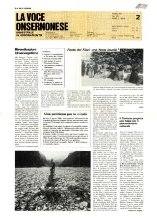 La Voce Onsernonese Nr. 2 – 1984