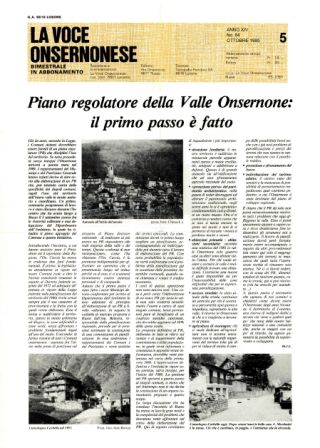 La Voce Onsernonese Nr. 5 – 1985