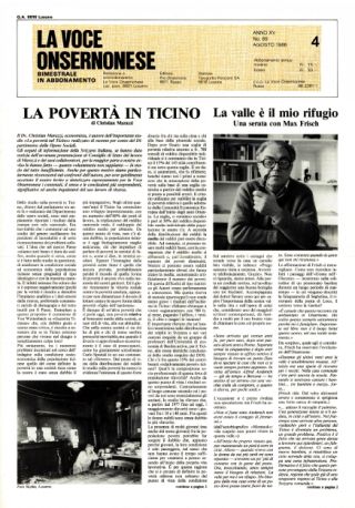 La Voce Onsernonese Nr. 4 – 1986