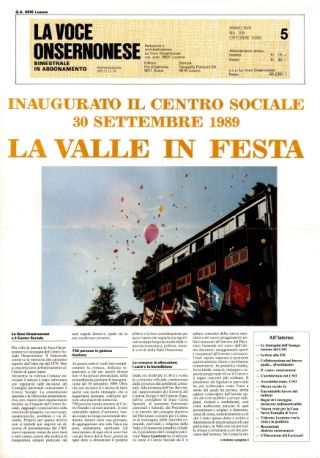 La Voce Onsernonese Nr. 5 – 1989