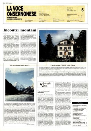 La Voce Onsernonese Nr. 5 – 1990