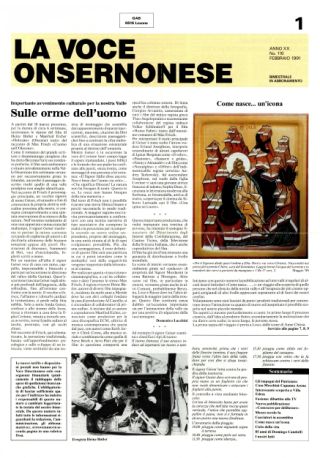 La Voce Onsernonese Nr. 1 – 1991