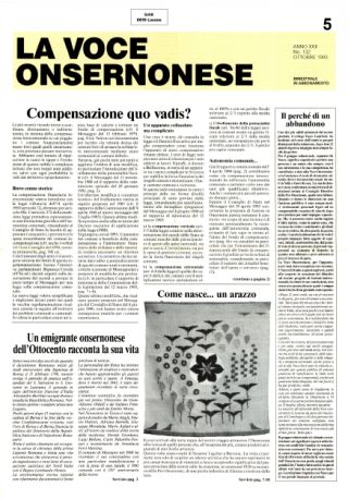 La Voce Onsernonese Nr. 5 – 1993