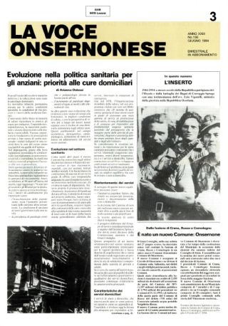 La Voce Onsernonese Nr. 3 – 1994