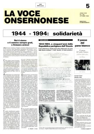 La Voce Onsernonese Nr. 5 – 1994