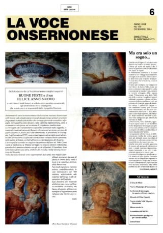 La Voce Onsernonese Nr. 6 – 1994