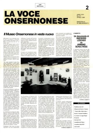 La Voce Onsernonese Nr. 2 – 1995