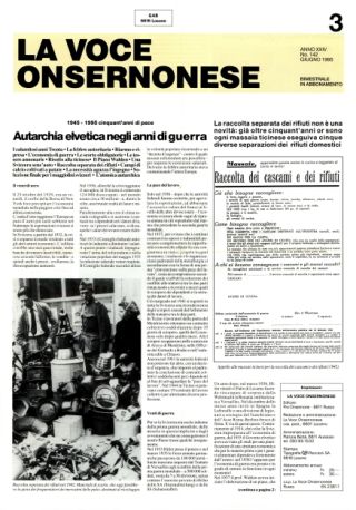 La Voce Onsernonese Nr. 3 – 1995