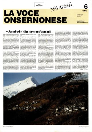 La Voce Onsernonese Nr. 6 – 1996