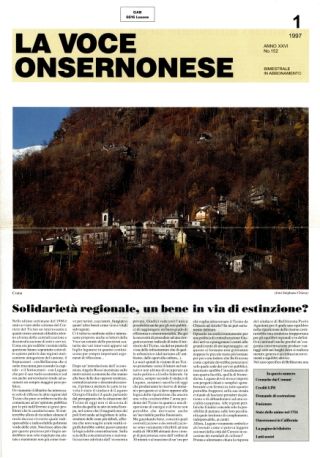 La Voce Onsernonese Nr. 1 – 1997