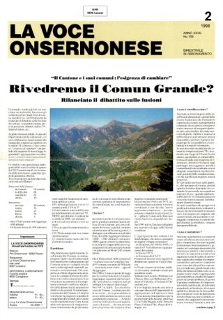 La Voce Onsernonese Nr. 2 – 1998