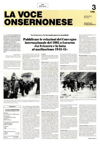La Voce Onsernonese Nr. 3 – 1998