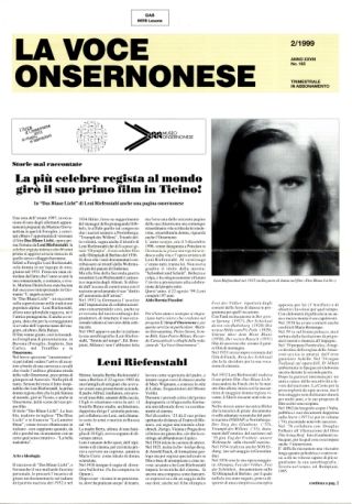 La Voce Onsernonese Nr. 2 – 1999