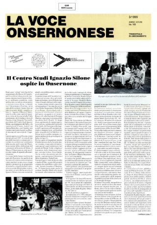 La Voce Onsernonese Nr. 3 – 1999
