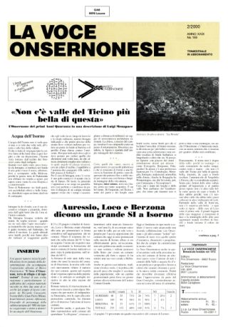 La Voce Onsernonese Nr. 2 – 2000