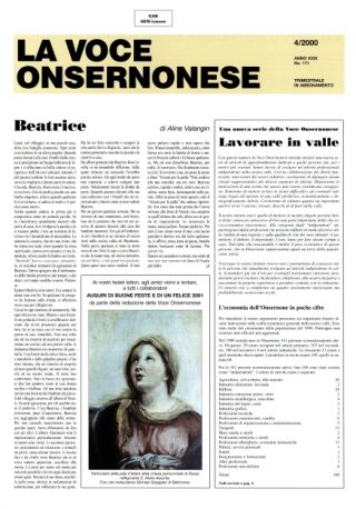 La Voce Onsernonese Nr. 4 – 2000