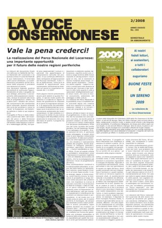 La Voce Onsernonese Nr. 2 – 2008