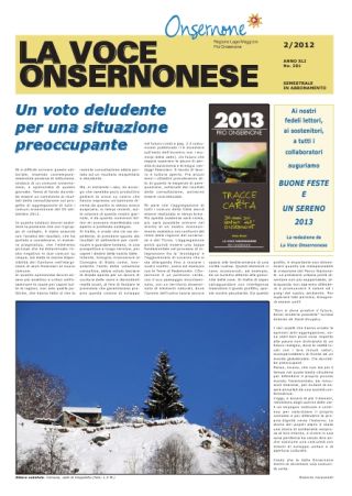 La Voce Onsernonese Nr. 2 – 2012