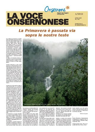 La Voce Onsernonese Nr. 1 – 2013