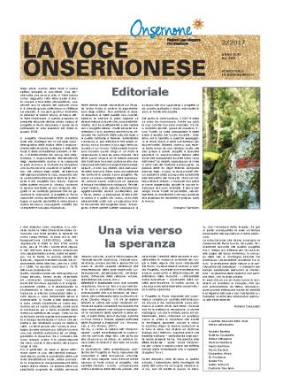 La Voce Onsernonese Nr. 2 – 2017